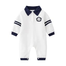 Baby Onesies, Cotton Simple Spring and Autumn Style Long-Sleeved Climbing Clothes, Boy Baby Ha Clothes Fashion Outerwear