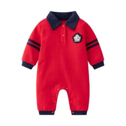 Baby Onesies, Cotton Simple Spring and Autumn Style Long-Sleeved Climbing Clothes, Boy Baby Ha Clothes Fashion Outerwear