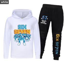 Six Seven Kids Clothes Set Cartoon Steal A Brainrot  Boys Girls Hoodie+Pants 2pcs Set Toddler  Tracksuit Children Outfits
