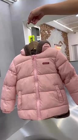 2-6Y Boys Jacket Autumn Winter Solid Color Lamb Fleece Lining Plush Thick Warm Hooded Zipper Coats Girls Cotton Casual Outwear