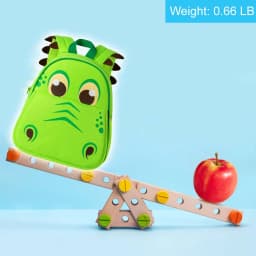 3PCS Toddler Backpack and Lunch Box for Boys, 12" Dinosaur Preschool Kids Bookbag, Cute Animal Kindergarten Schoolbag