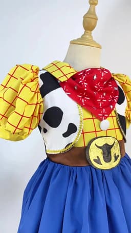 Woody Role Playing Girls Dress Summer Cute Cartoon Jessie Girls Princess Dress Birthday Gifts 2 3 4 5 6 7 8 Years Kids Clothes