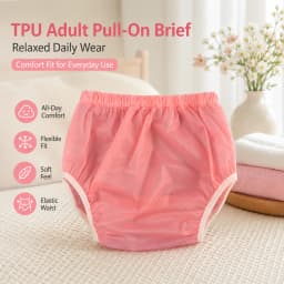 1Piece Hot Soft Silent Reusable Washable Adult Household Protective Underpants Adjustable Flexible Elastic Waistband For Body
