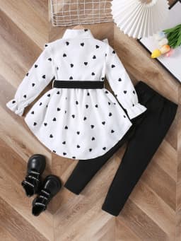 Spring Autumn Girls Clothing Sets New Fashion Shirt + Bottoms 2Pcs Girls Suits Birthday Gift 1 2 3 4 5 6 7 8 Years Kids Clothes
