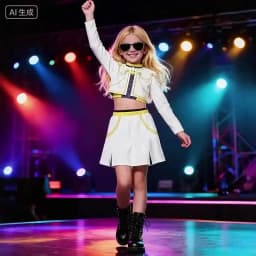 2026 Kids Girl Kpop Stage Performance Costume Hip Hop Outfit Cropped Jacket+Shorts 2PCS/Sets Streetwear Idol Concert Dance Party