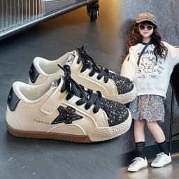 Girls' Shoes 2026 Spring New Casual Versatile Little Girls Star Sneakers Spring and Autumn Children's Sports Kids Shoes