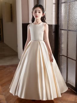 Black Long Dress For Teenage Girls Birthday Party Wedding Big Bow Bridesmaid Dress Evening Gown