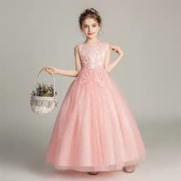 BX683 Kids Dresses For Girls Lace Dress Gown Princess Clothes Children Formal Evening Party Flower Girls Wedding Vestidois