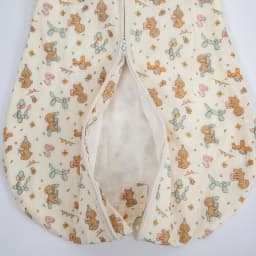 Sleeping Bag For Babies 0-24Months Soft Cotton Gauze Breathable 3-Ways Zipper Puppy Dog Baby Sleeping Bag With Removable Sleeves