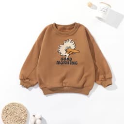 Korean INS 2024 Children's Autumn Winter Long Sleeve O-Neck Sweatshirt Cute Tops for Girls And Boys Baby Sweaters Kids Clothing