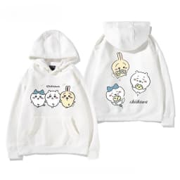 2026 Chiikawa Men's and Women's All Season Hoodies Comfortable, Breathable, High Quality Ins Y2K Popular Anime