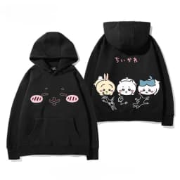 2026 Chiikawa Men's and Women's All Season Hoodies Comfortable, Breathable, High Quality Ins Y2K Popular Anime