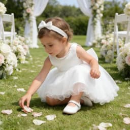 Baby Dresses Girl 1st Birthday Party Backless Embroidery Elegant Big Bow Wedding White Tutu Gown Girls Christening Costume
