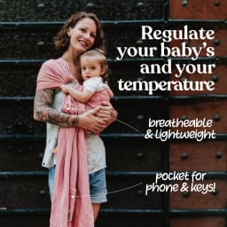 Breathable Summer Baby Carrier Mesh Fabric Cross-Body Strap Outdoor Wearing Lightweight Infant Carrier Comfortable Baby Wrap