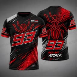 2026 New Summer Men 93 Red Ant Moto Racing Factory Team AI Design Jersey Short Sleeve T Shirt Fan Adult/Kids Top
