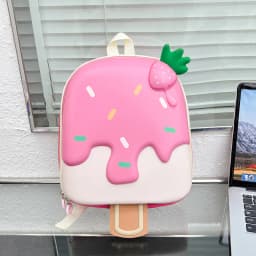 Ice Cream Children's Backpack Fashion Princess Schoolbag Kindergarten Baby Shoulders Bag 3D Cute Bookbag Kids Birthday Gifts