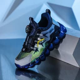 Parent-Child Shoes Women's New Autumn Thick-Soled Running Rotary Buckle Children Sports Casual Shoes for Girls and Boys