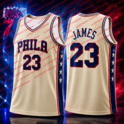 2026 New James 23 Philadelphia Basketball Jersey Mesh Sleeveless Men Retro Sports Fan Uniform Vintage Streetwear KID Tank Top
