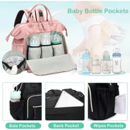 Large Capacity Diaper Bag Backpack for Women Totes Baby Diaper Nappy Bags Shoulder Cotton Ladies Maternity Shopping Bags