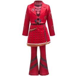 Girls Descendants Blue Jacket Wicked Fairy Tale Halloween Fancy Dress Outfit Kids Carnival Birthday Party Clothes Girls Theme Ev
