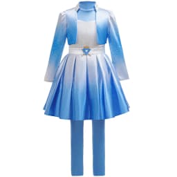 Girls Descendants Blue Jacket Wicked Fairy Tale Halloween Fancy Dress Outfit Kids Carnival Birthday Party Clothes Girls Theme Ev
