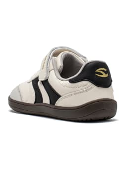 HOBIBEAR Big Kids Barefoot Shoe Wide Toe Hook Loop Sneaker Artificial Leather Non-Slip Zero Drop Lightweight Comfort Shoe
