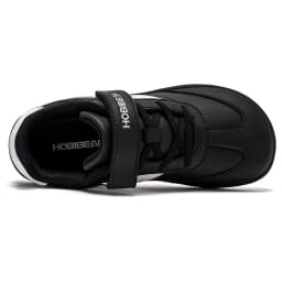 HOBIBEAR Big Kids Barefoot Shoe Wide Toe Hook Loop Sneaker Artificial Leather Non-Slip Zero Drop Lightweight Comfort Shoe