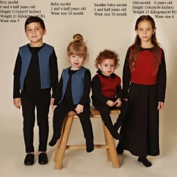 AA-New Arrivals Winter Shabbos Robe Boy and Girls Family Clothing Set baby Footie Cotton Spandex and Outer Warm sandwich Layer