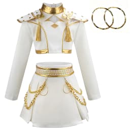3PS Children's Girls Dance Performance Set Carnival Cosplay Costume Set Halloween Party Set Carnival Costumes 3-10 Years Old