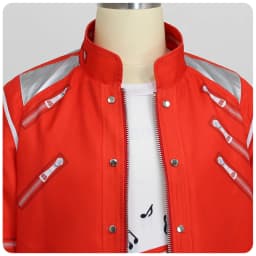 Boys Singer Red Jacket Piano Print T-Shirt Black Pants Set Halloween Kids Stage Cosplay Party Outfit