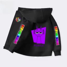 Sprunki Zipper Hoodies for Children Incredibox Anime Figures Girl Sweatshirt Kids Spring Autumn Pullover Gift Boys Clothes 4-14Y