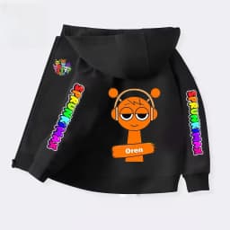 Sprunki Zipper Hoodies for Children Incredibox Anime Figures Girl Sweatshirt Kids Spring Autumn Pullover Gift Boys Clothes 4-14Y