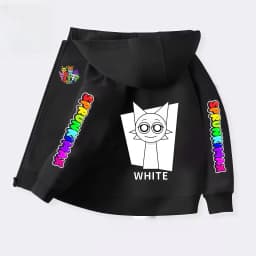 Sprunki Zipper Hoodies for Children Incredibox Anime Figures Girl Sweatshirt Kids Spring Autumn Pullover Gift Boys Clothes 4-14Y