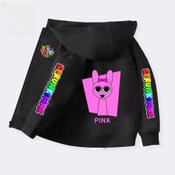 Sprunki Zipper Hoodies for Children Incredibox Anime Figures Girl Sweatshirt Kids Spring Autumn Pullover Gift Boys Clothes 4-14Y