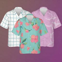 2026 Hawaiian Shirt Hunter Inspired Hawaiian Youth Shirt Abby Kids Cosplay Shirt Jinu Costume Shirt Men's Shirts Woman Shirts