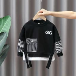 2Pcs 2026 New Style Autumn Winter Baby Boys Long Sleeve Sweatshirt &Pant Casual Sports Suit Western Fashion Clothes Set For 1-3Y