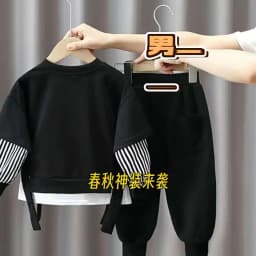 2Pcs 2026 New Style Autumn Winter Baby Boys Long Sleeve Sweatshirt &Pant Casual Sports Suit Western Fashion Clothes Set For 1-3Y