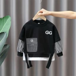 2Pcs 2026 New Style Autumn Winter Baby Boys Long Sleeve Sweatshirt &Pant Casual Sports Suit Western Fashion Clothes Set For 1-3Y