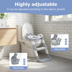 Children's Toilet Seat Staircase Portable Foldable Kids Auxiliary Toilet Ladder Baby Urinal for Toddler Training Potty