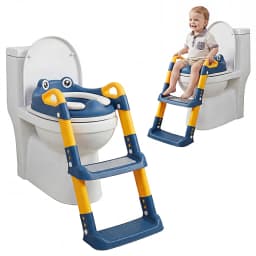 Children's Toilet Seat Staircase Portable Foldable Kids Auxiliary Toilet Ladder Baby Urinal for Toddler Training Potty