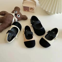 Girl Leather Shoes 2026 Autumn New Brand Girl Shoes French Princess Shoe Elegant Mary Jane Shoe Soft Sole Party Dresses for Girl