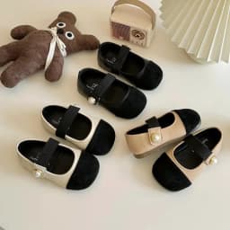 Girl Leather Shoes 2026 Autumn New Brand Girl Shoes French Princess Shoe Elegant Mary Jane Shoe Soft Sole Party Dresses for Girl