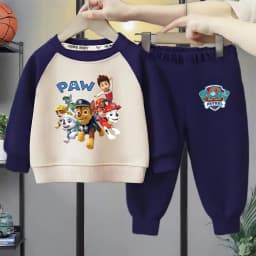 PAW Patrol Baby Boys O Neck Spliced Long Sleeve Hoodies Sets Kids Casual Sweatshirt and Sweatpant 2pcs Suit Spring/autumn New