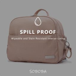 Soboba Stylish Mother Diaper Backpacks Large Capacity Waterproof Environmental Fabric Diaper Bag for Mommy Fashion Nappy Bag