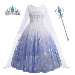 Anna Elsa Princess Girls Dress Up Winter Snow Queen Costume Carnival Party Halloween Kids Carnival Birthday Party Clothes