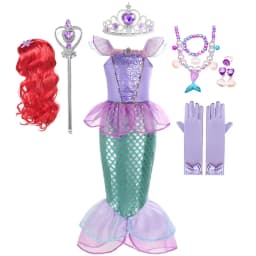 Summer Mermaid Birthday Party Dress Girl Cute Costume Carnival Anime Cosplay Outfits 2-10 Yrs Kids Fantasy Disguise Prom Gown