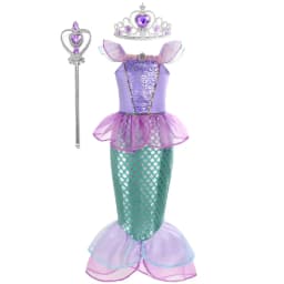 Summer Mermaid Birthday Party Dress Girl Cute Costume Carnival Anime Cosplay Outfits 2-10 Yrs Kids Fantasy Disguise Prom Gown