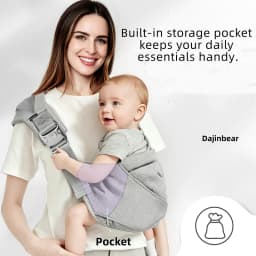 Newborn Baby Carrier Sling Adjustable Crossbody Wrap Infant Holder Baby Bag Hip-seat Ergonomic Support for Hands-Free Carrying