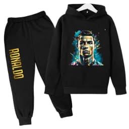 Ronaldo CR7 Print Football Idol Clothing Children Hoodie 2pcs Set Pants Suit Kids Boys Tracksuit Girls Clothing Sport Tracksuits