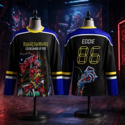 Unisex Heavy Metal 3D Printed Rock Band T-Shirt O-Neck Long Sleeve Streetwear Sports Shirt for Adults And Children